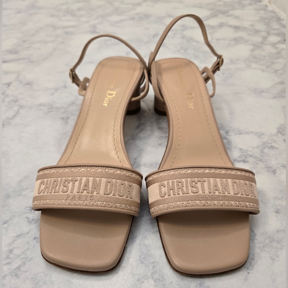Authentic Dior Nude Dway Sandals Heels